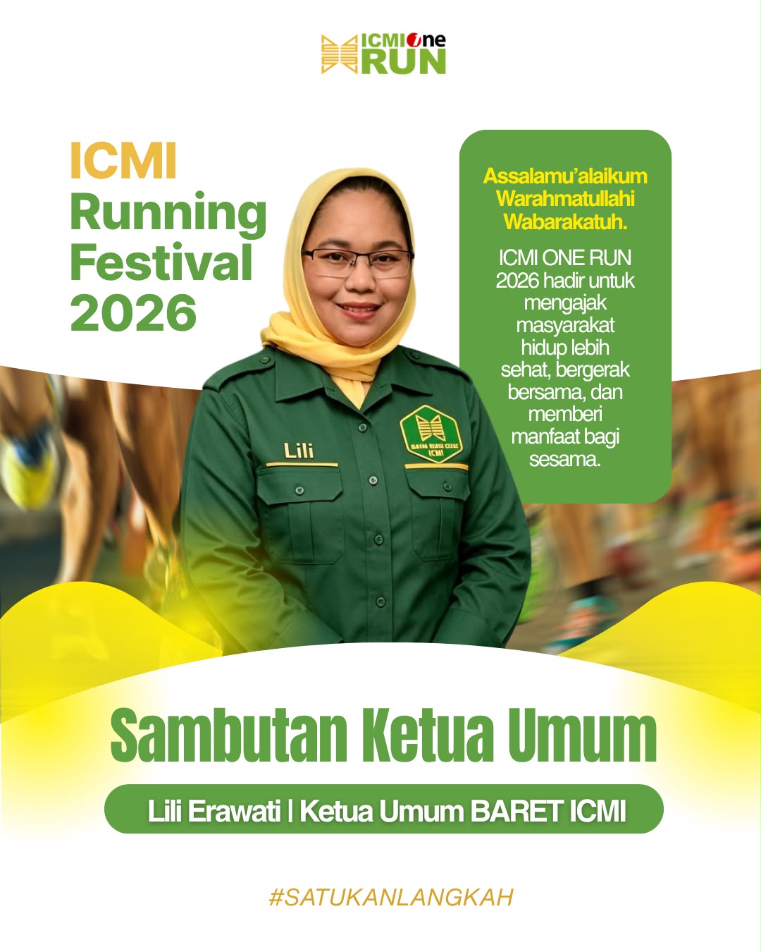 KATA SAMBUTAN KETUA BARET ICMI DALAM ACARA ICMI ONE RUN